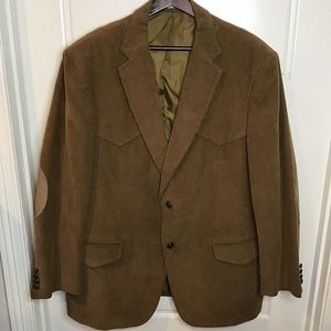 Cordovan & Grey Corduroy Blazer /elbow patches 44L
